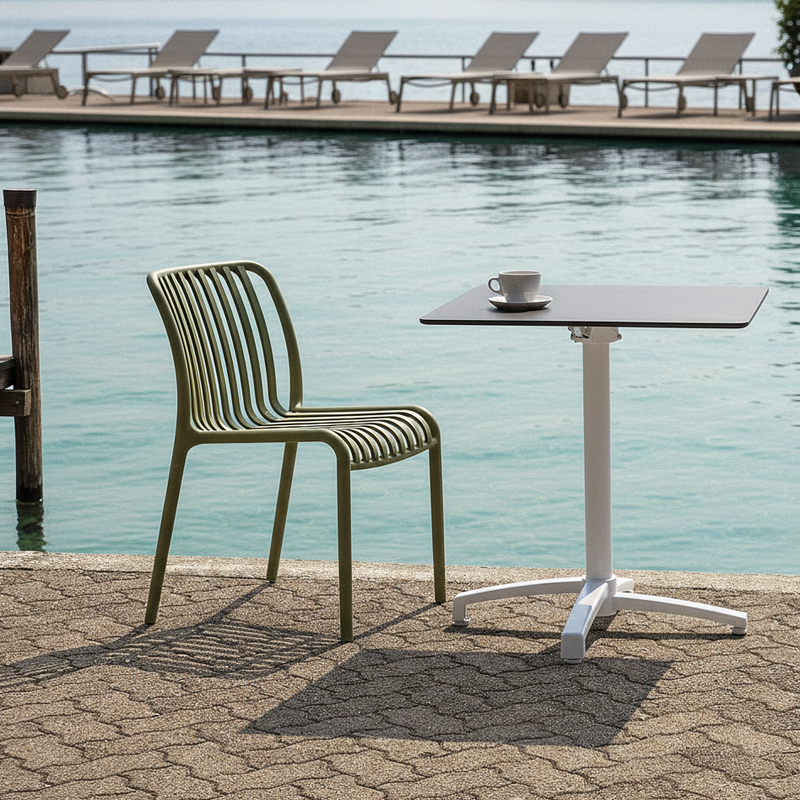 moia greenwood moia greenwood base tavolo in alluminio 40 x 40 cm tubo d 7 cm 7 kg bianco basamento resistente design moderno ean 8013054835469