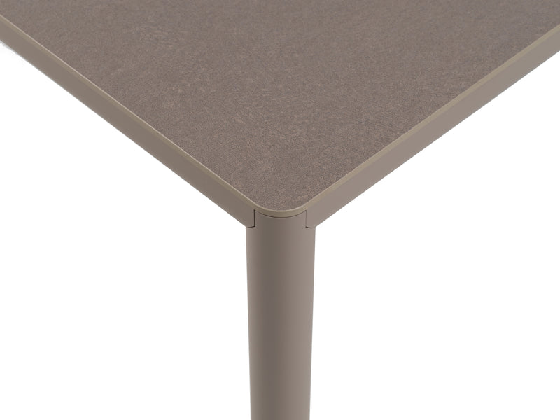 nardi nardi piave 160 x 90 tavolo rettangolare verniciato tortora lamin materia tortora ean 8010352555594