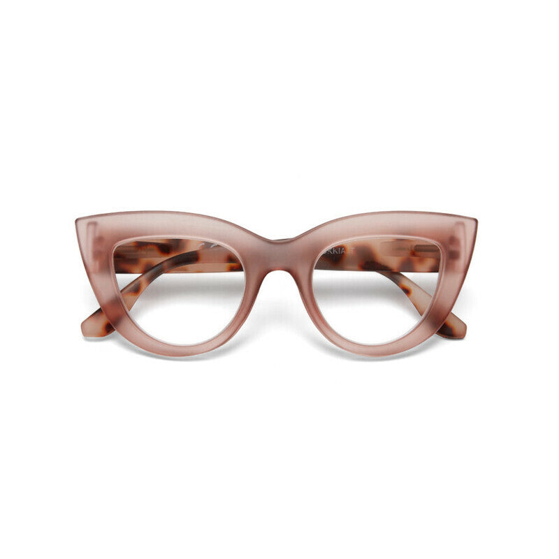 okkia okkia occhiale da lettura mod claudia premontato gatto soft touch pink havana diottrie 3 00 ean 8055773193055
