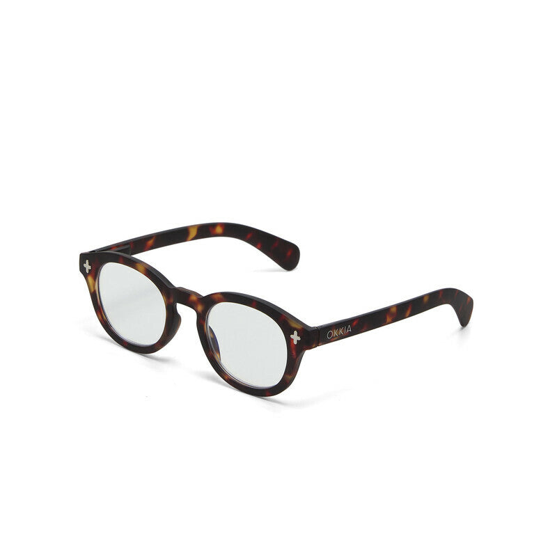 okkia okkia occhiale da lettura mod nashville premontato soft touch spring anti luce blu havana diottrie 3 00 ean 8056211375026