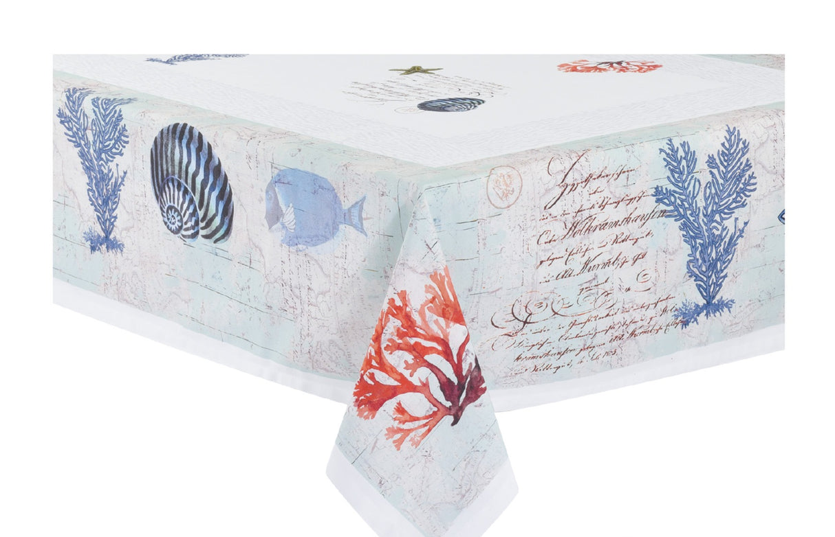 preziosa home preziosa home tovaglia raso 140 x 240 cm con stampa digitale mondo marino ass poliestere 1 pz ean 8050264164668