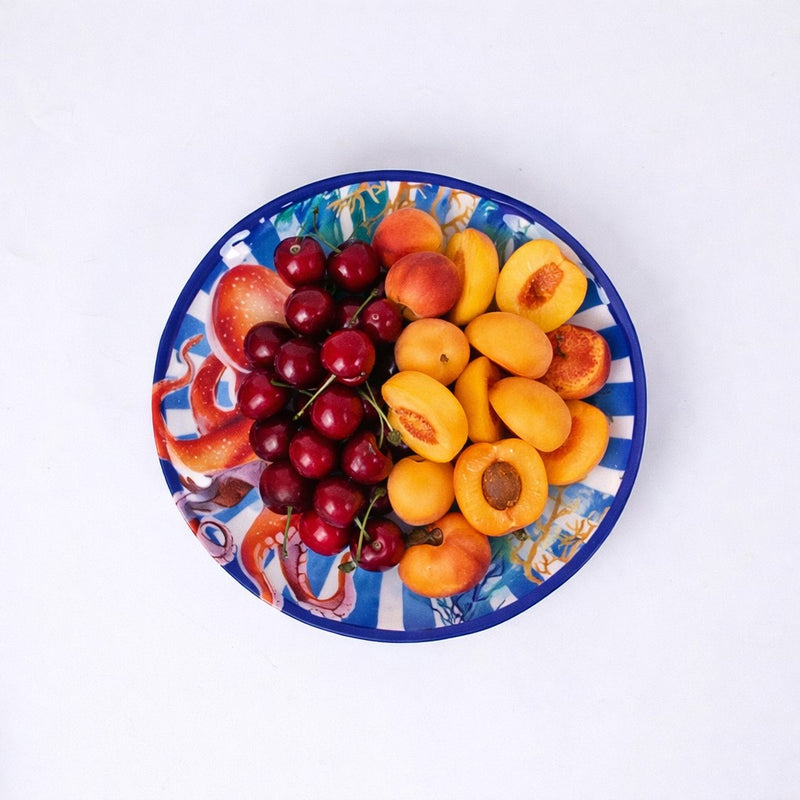 regalo italiano regalo italiano piatto frutta deep in melamina d 22 cm h 2 cm ean 8057586196254