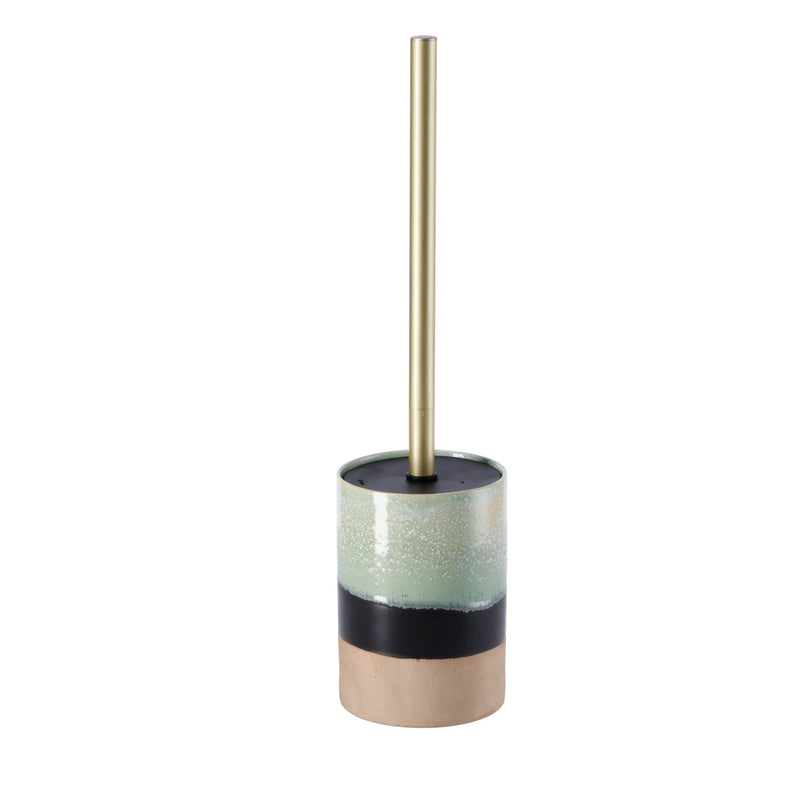 regalo italiano regalo italiano scopino wc ceramica ass d 10 cm h 35 cm porta scopino bagno moderno con manico in metallo 1 pz ean 8057586010031