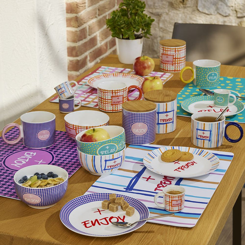tognana tognana piatto dessert celebrity good vibes d 205 cm new bone china multicolor ean 8056444538670