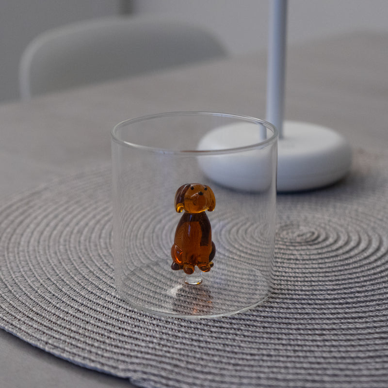 wd lifestyle wd lifestyle bicchiere vetro borosilicato cc 250 ml decoro cane ean 8053300576005