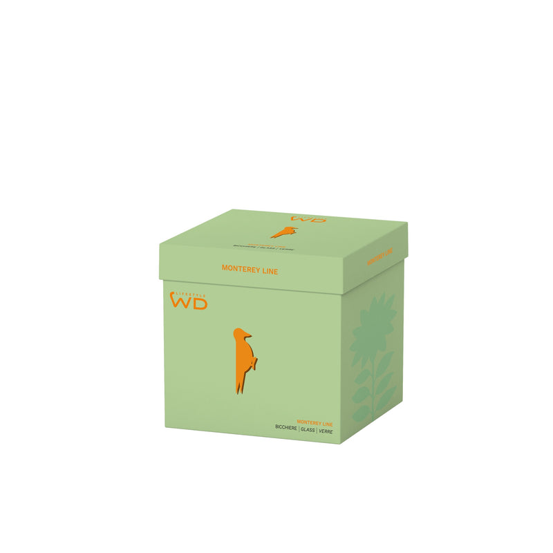 wd lifestyle wd lifestyle bicchiere vetro borosilicato cc 250 ml decoro picchio ean 8055035685212