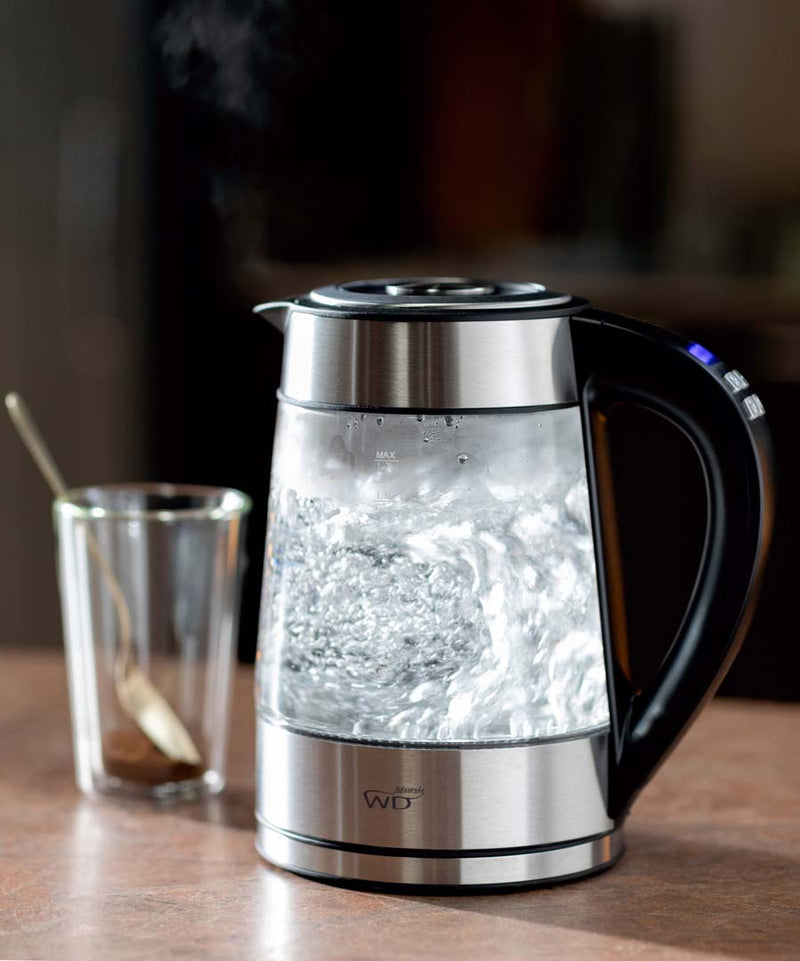 wd lifestyle wd lifestyle bollitore elettrico 17 lt acciaio inox e vetro borosilicato ean 8033040747415