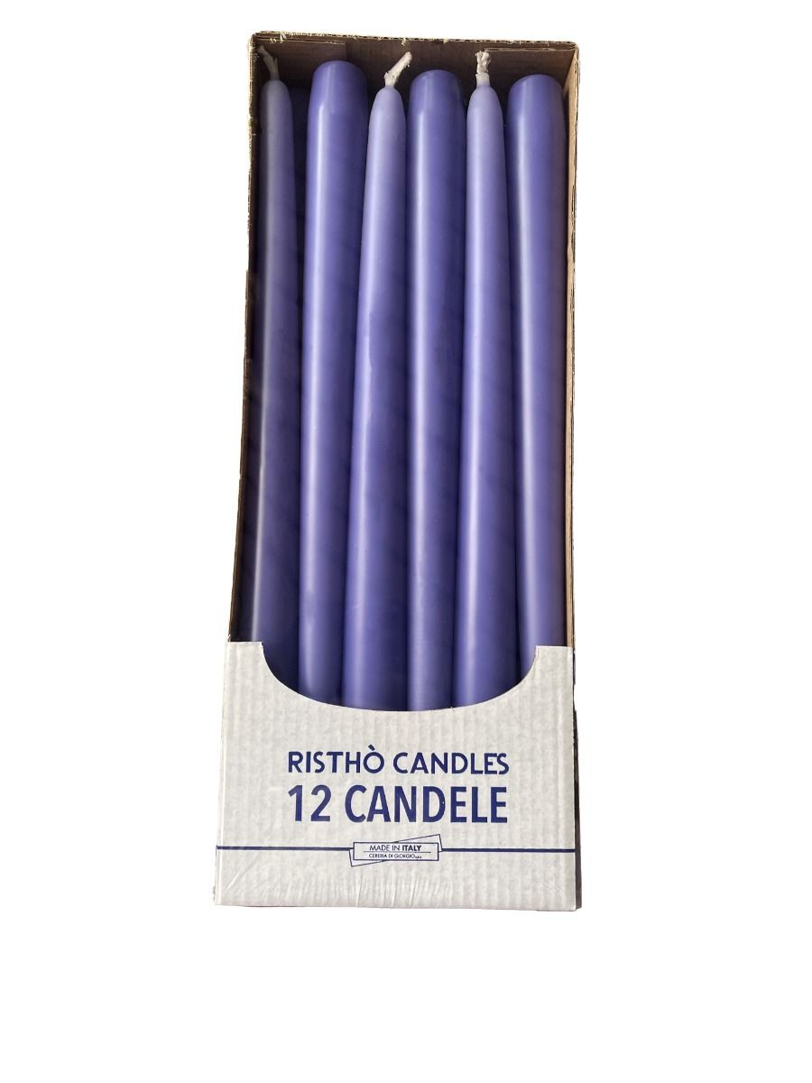 cereria di giorgio cereria di giorgio candele coniche d 22 cm h 30 cm 12 pz lavanda ean 8006545202628
