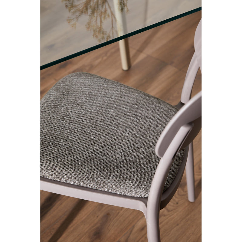 di mo di mo sedia yulia in pp con seduta in tessuto grigio medio 515 x 42 x 815 cm sedia moderna e resistente ean 8010402523283