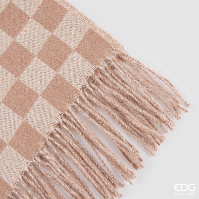 edg enzo de gasperi edg enzo de gasperi coperta a scacchi 152 x 127 cm poliestere bianco rosa ean 8059824624246