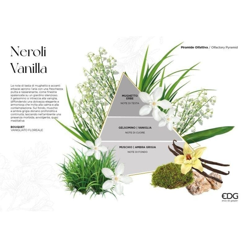 edg enzo de gasperi edg enzo de gasperi profumatore ambiente bottiglia diva 120 ml neroli vaniglia diffusore fragranza design elegante ean 8059824655837