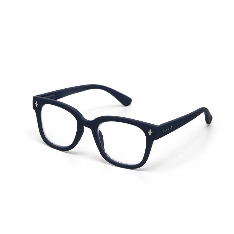 okkia okkia occhiale da lettura mod giovanni premontato soft touch spring anti luce blu magframe midnight diottrie 3 00 ean 8056211370755