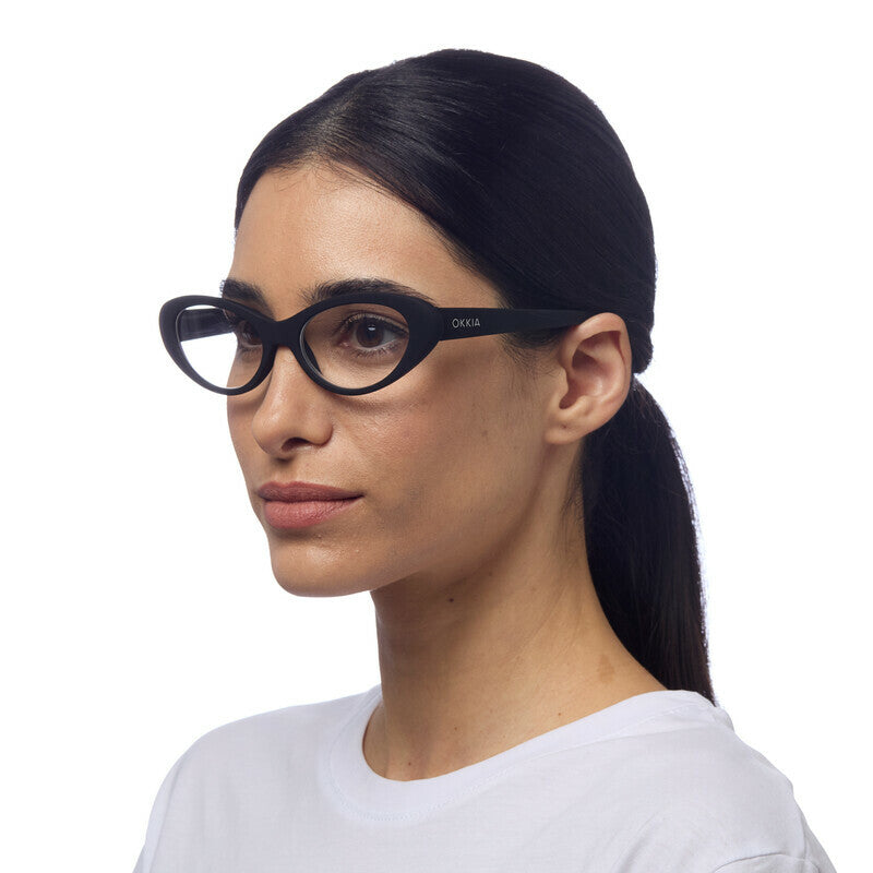 okkia okkia occhiale da lettura mod lina cat eye nero diottrie 2 50 ean 8055773199934