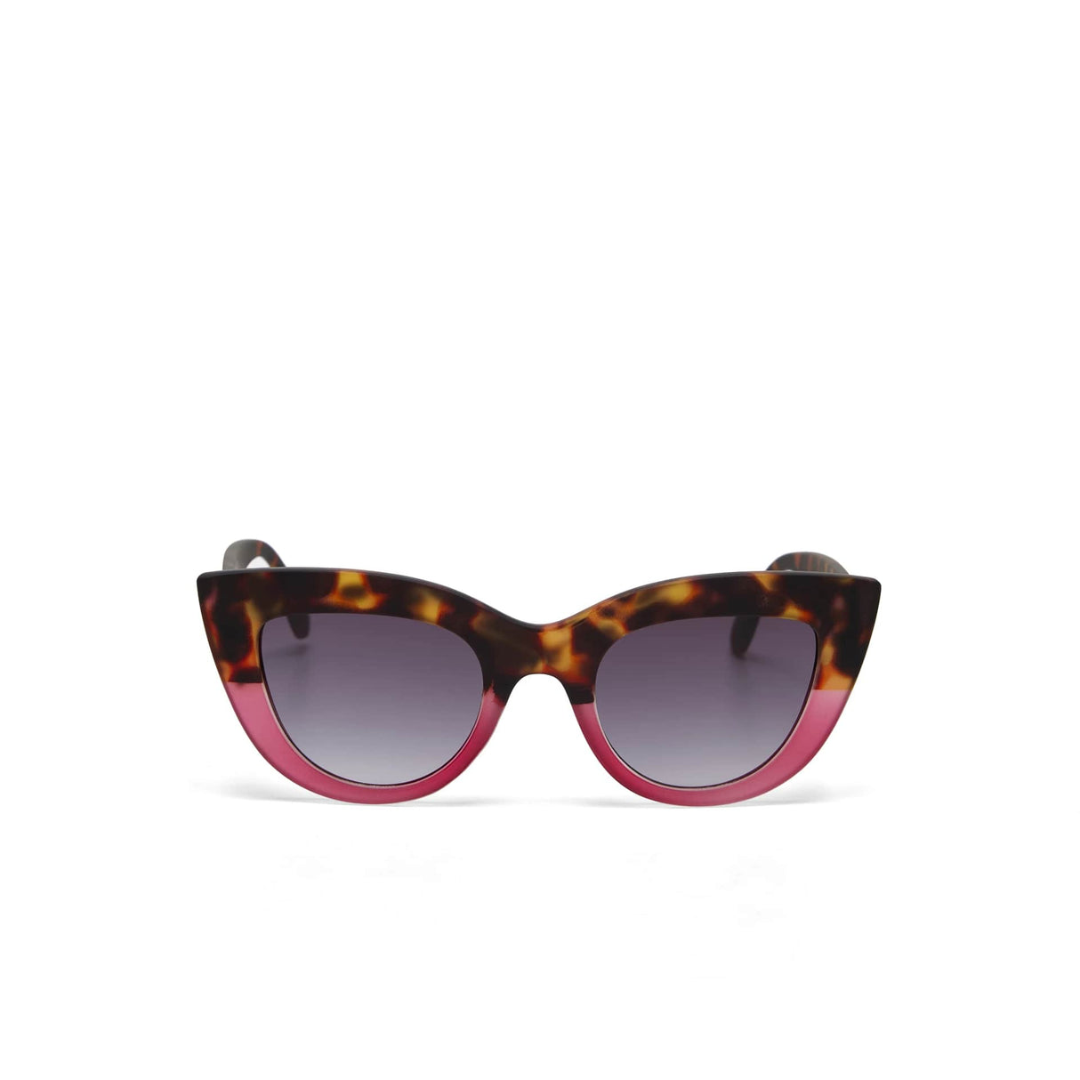 okkia okkia occhiale da sole premontato gatto big frame mod claudia havana pink ean 8056211371455