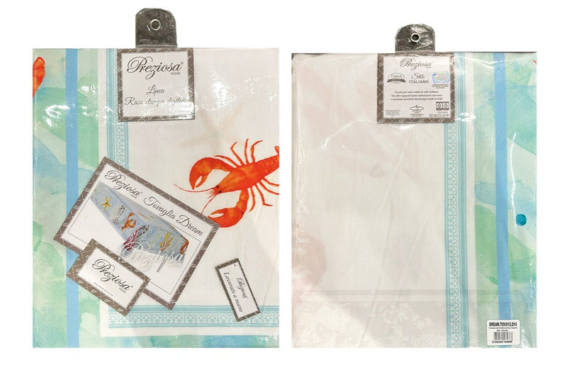 preziosa home preziosa home tovaglia raso 140 x 240 cm con stampa digitale mondo marino ass poliestere 1 pz ean 8050264164668