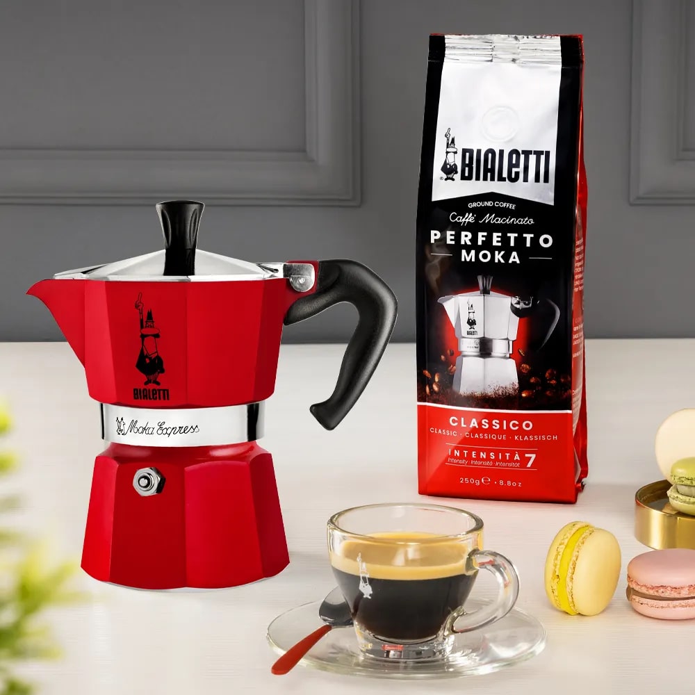 bialetti bialetti moka express 3 tazze rosso ean 8006363074520