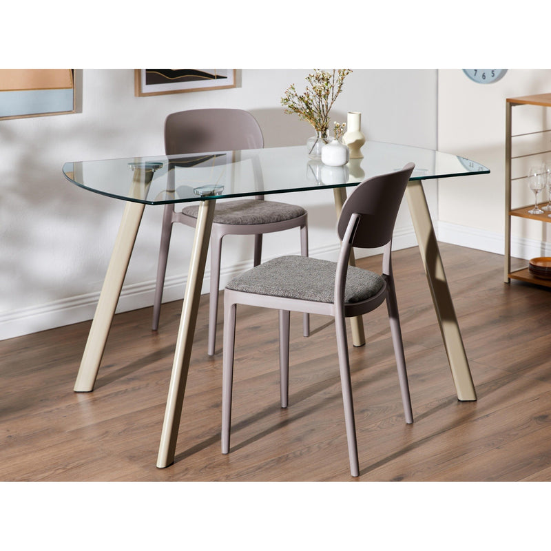 di mo di mo sedia yulia in pp con seduta in tessuto grigio medio 515 x 42 x 815 cm sedia moderna e resistente ean 8010402523283