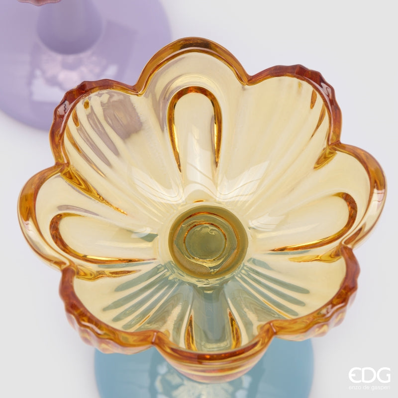 edg enzo de gasperi edg enzo de gasperi portacandela a forma di fiore ass h 135 cm d 11 cm multicolor 1 pz ean 8059824625205