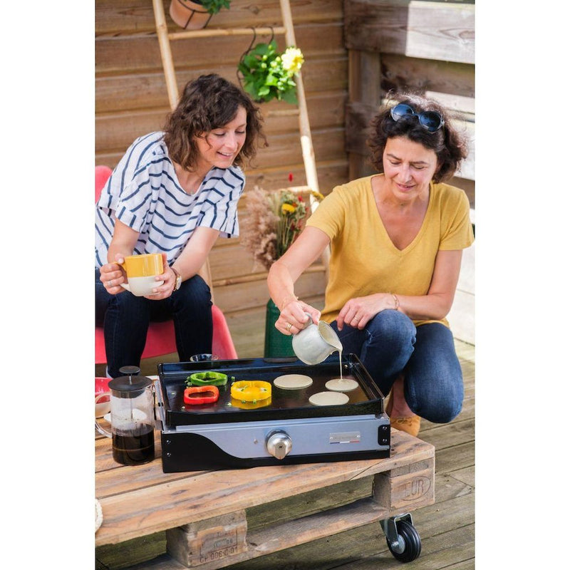 le marquier le marquier plancha elettrica la petite francaise 150 duo in acciaio piastra da cucina professionale ean 3339380176881