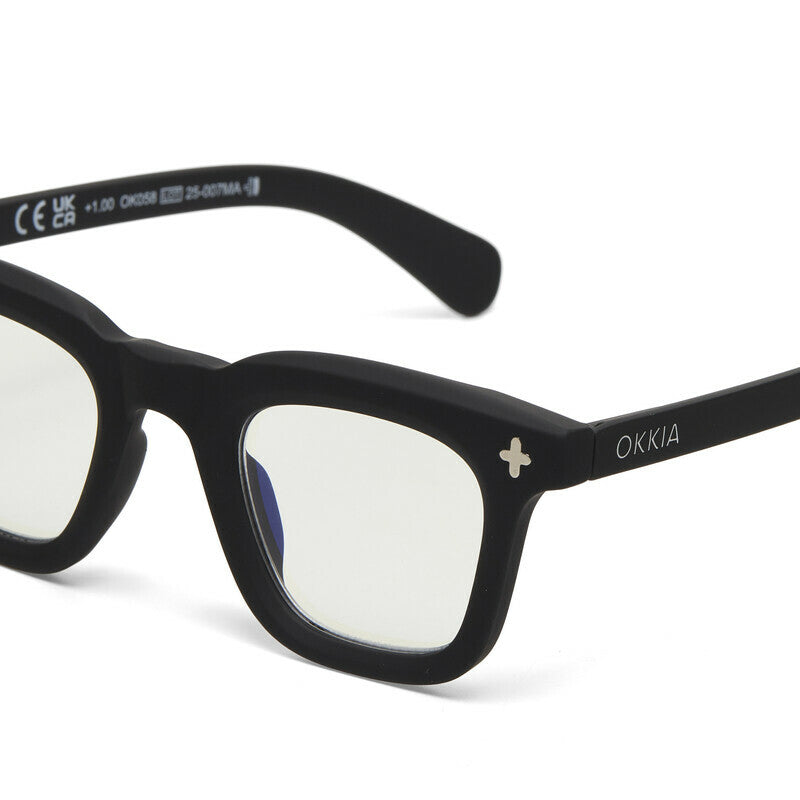 okkia okkia occhiale da lettura mod firenze premontato soft touch black diottrie 1 00 ean 8056211374739