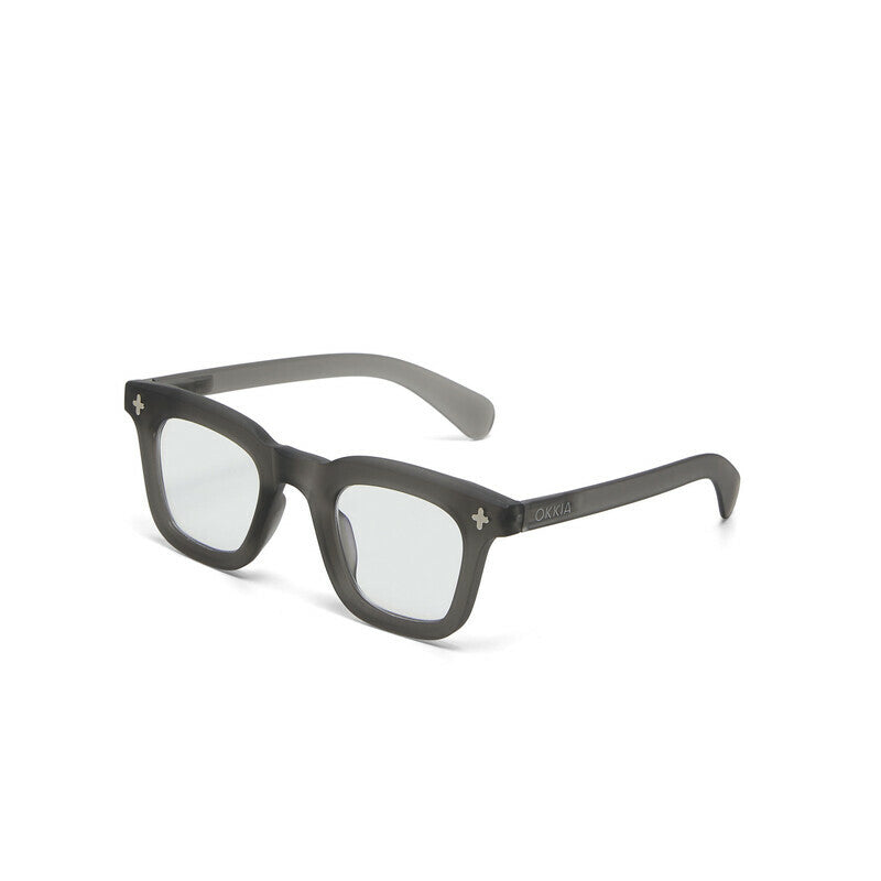 okkia okkia occhiale da lettura mod firenze premontato soft touch translucent smoke diottrie 1 00 ean 8056211374838