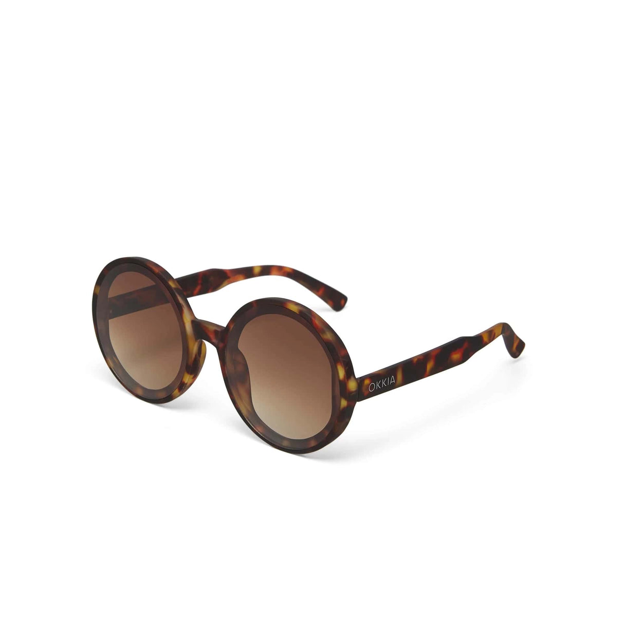 okkia okkia occhiale da sole premontato mod monica round classic havana ean 8055773197985