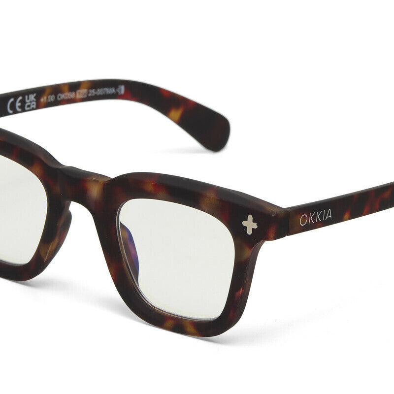 okkia okkia occhiale da lettura mod firenze premontato soft touch classic havana diottrie 2 00 ean 8056211374807