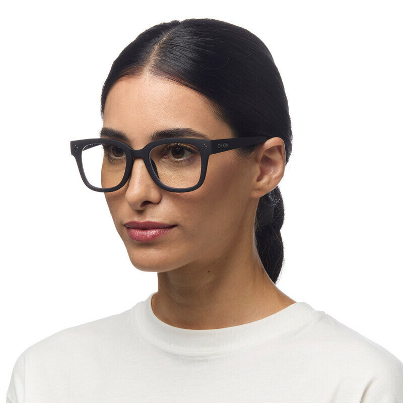 okkia okkia occhiale da lettura mod giovanni anti luce blu magframe nero grigio diottrie 1 00 ean 8053806019037