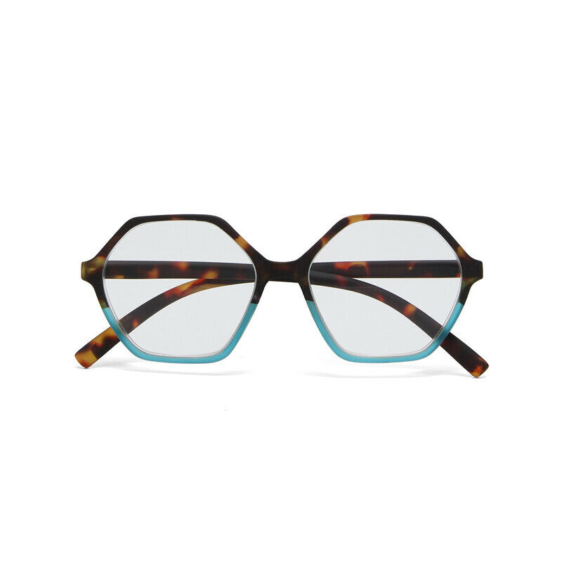 okkia okkia occhiale da lettura mod valencia premontato soft touch spring anti luce blu havana blue diottrie 1 50 ean 8056211374616