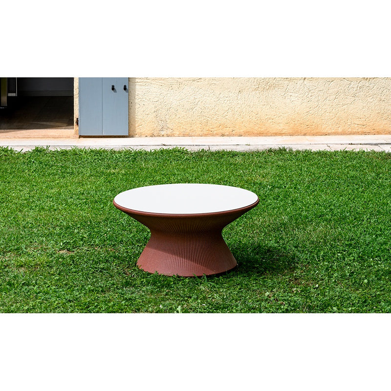 plust plust piano hpl per tavolo fade coffee colore bianco d 70 cm