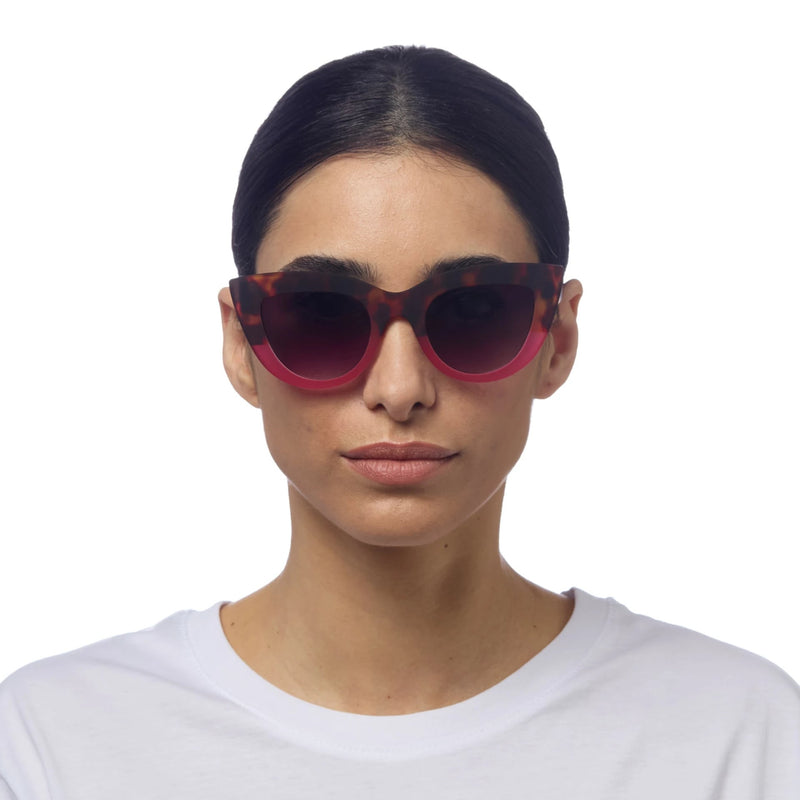 okkia okkia occhiale da sole premontato gatto big frame mod claudia havana pink ean 8056211371455