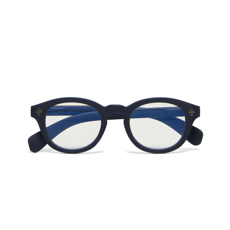 okkia okkia occhiale da lettura mod nashville premontato soft touch spring anti luce blu midnight diottrie 2 50 ean 8056211375118