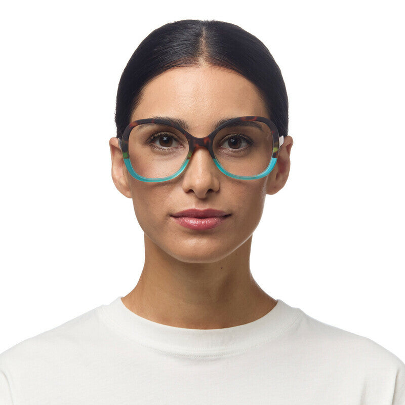 okkia okkia occhiale da lettura mod verona premontato butterfly soft touch spring anti luce blu havana blue diottrie 2 50 ean 8056211374036