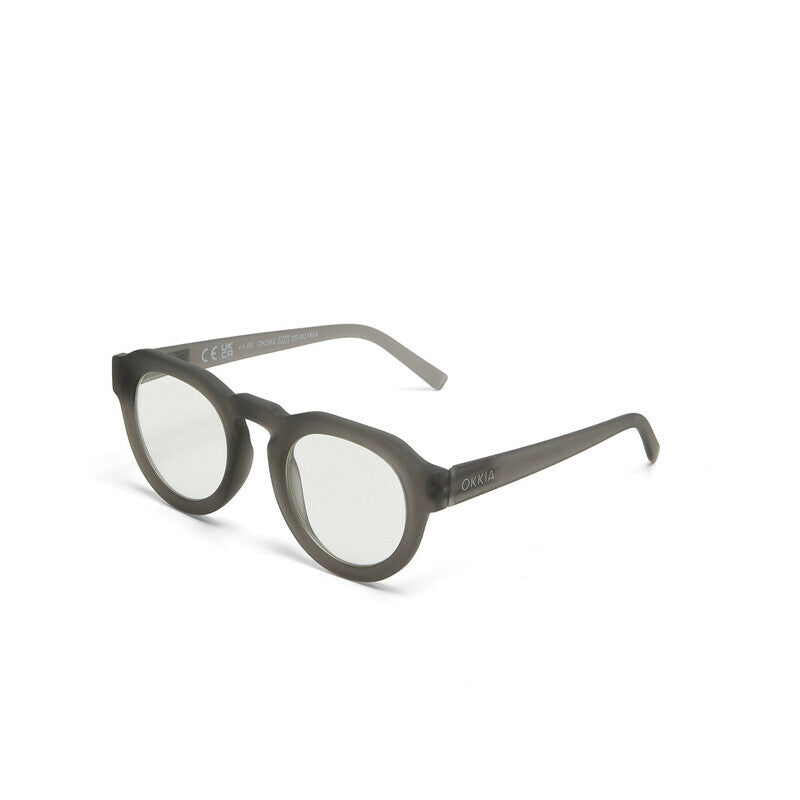 okkia okkia occhiale da lettura mod zeno premontato soft touch translucent smoke diottrie 2 50 ean 8056211375460