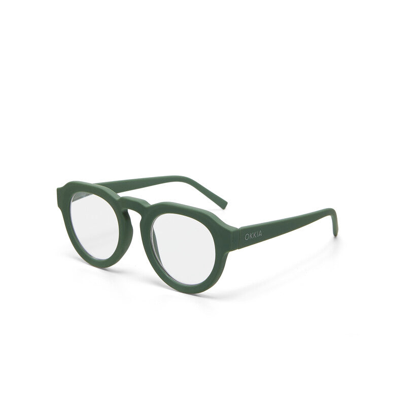 okkia okkia occhiale da lettura mod zeno soft touch anti luce blu verde diottrie 1 00 ean 8056211370922
