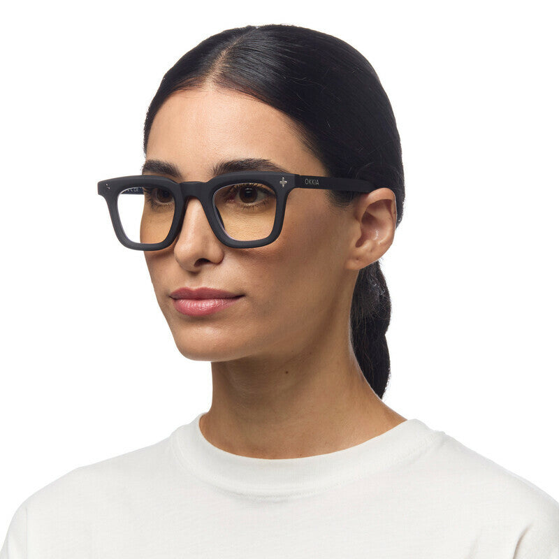 okkia okkia occhiale da lettura mod firenze premontato soft touch black diottrie 2 50 ean 8056211374760