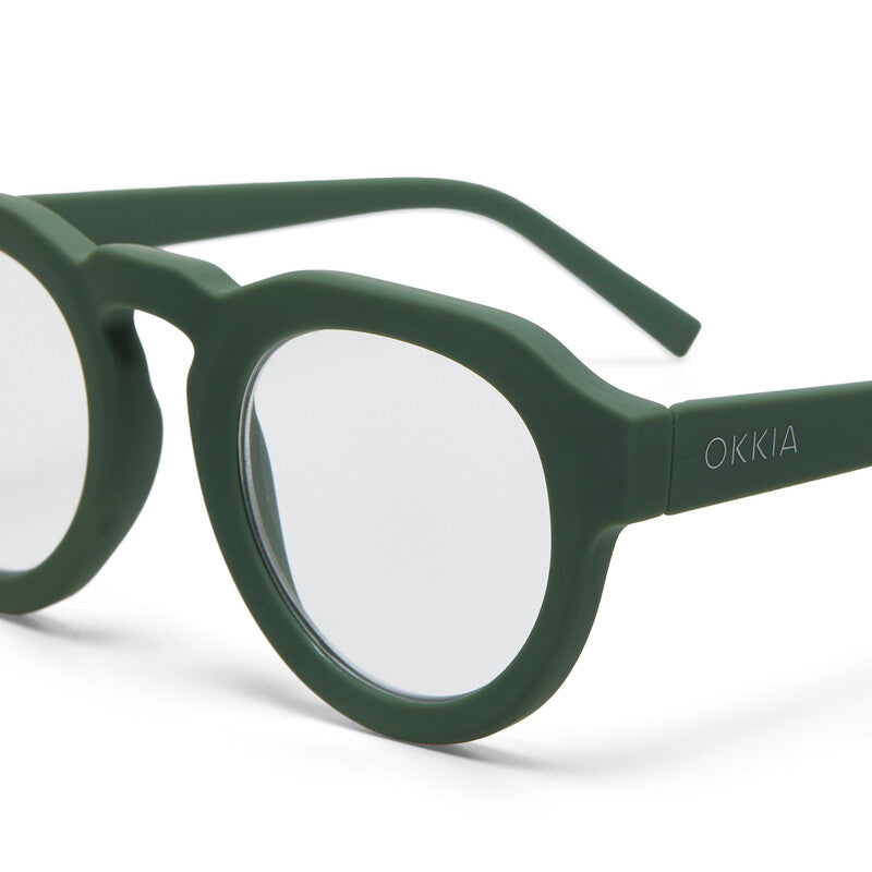 okkia okkia occhiale da lettura mod zeno soft touch anti luce blu verde diottrie 1 50 ean 8056211370939