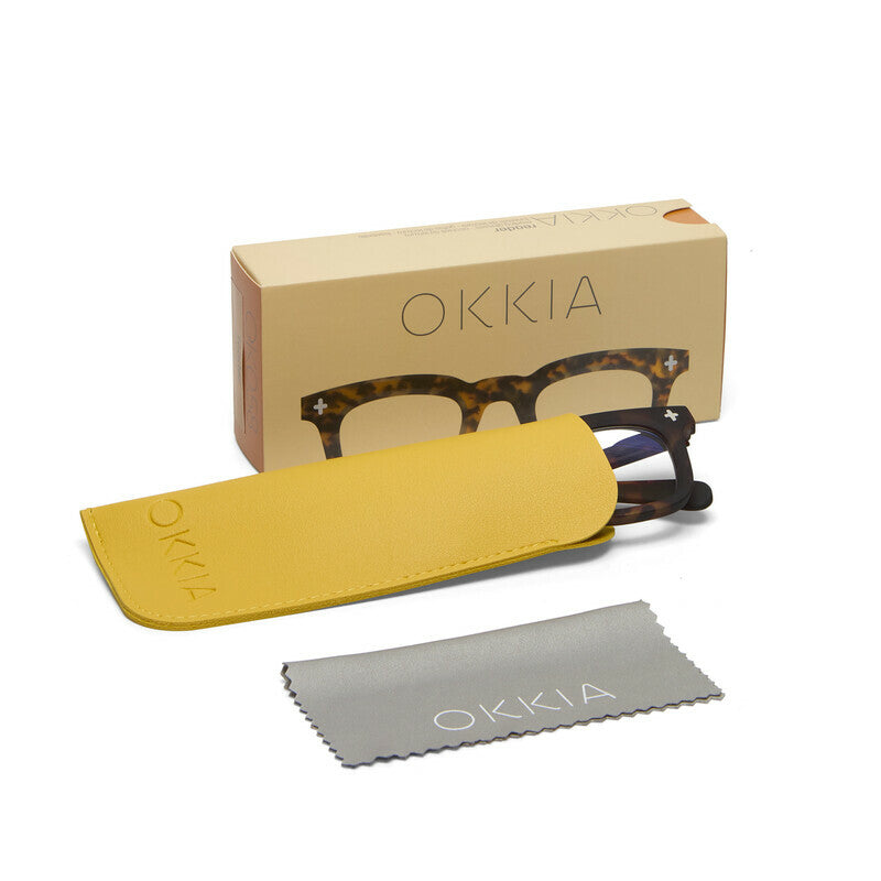 okkia okkia occhiale da lettura mod firenze premontato soft touch classic havana diottrie 2 00 ean 8056211374807