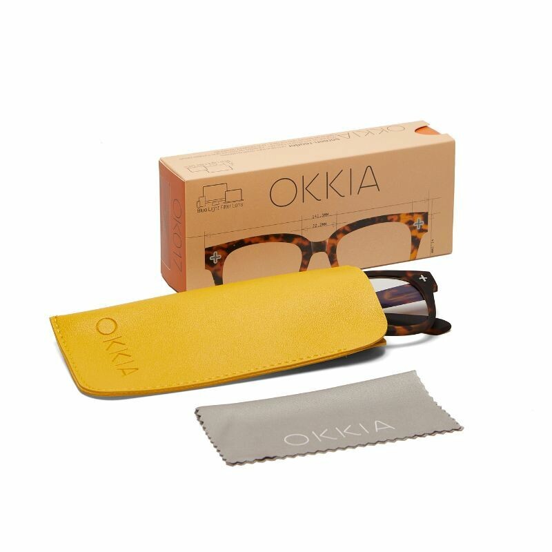 okkia okkia occhiale da lettura mod giovanni premontato soft touch spring anti luce blu magframe havana diottrie 1 00 ean 8056211370762