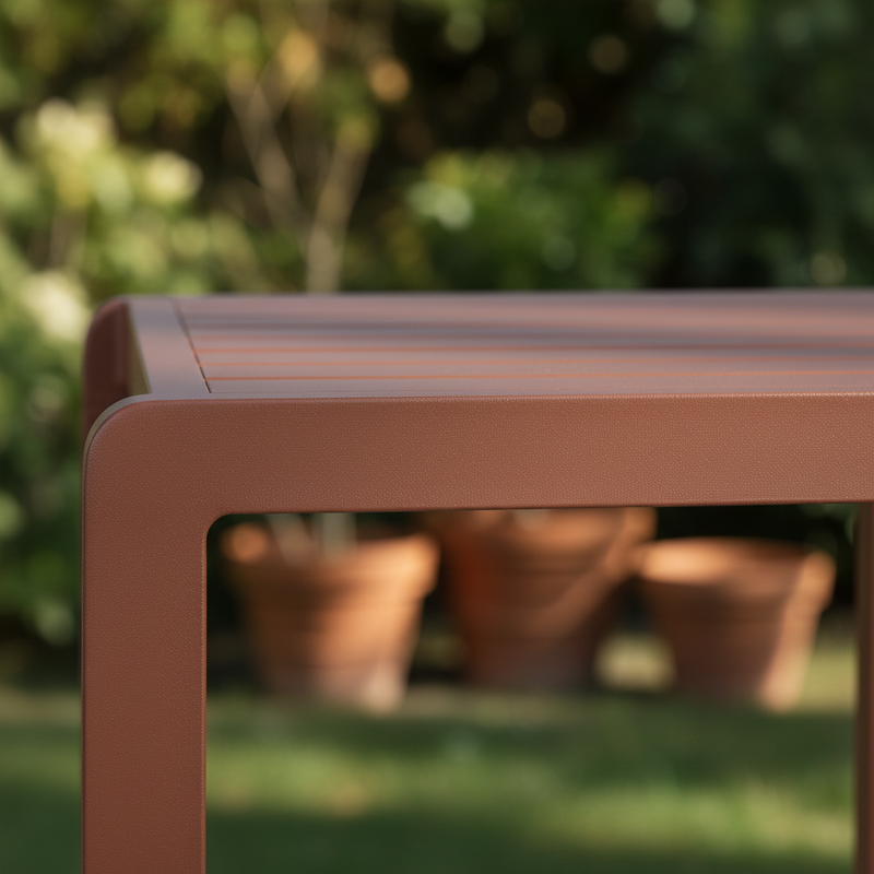 Bizzotto Konnor Tavolino Ruggine Alluminio 40×40 H45