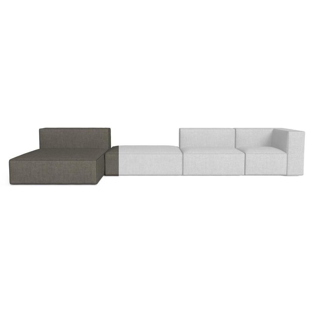 Talenti Ocean Sofa Lounge XL Sofá Modular Gris