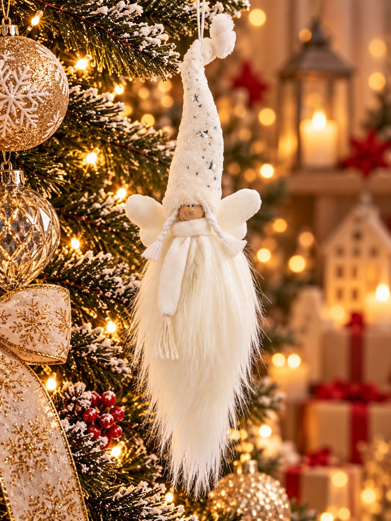 ARPIMEX Niño Navidad Colgante para Árbol de Navidad H 76 Cm Blanco