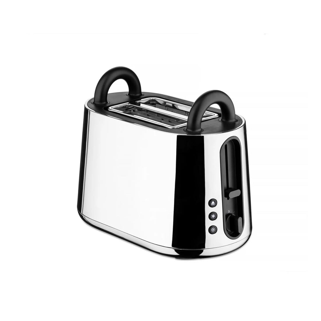 Tostador Alessi Toru Negro en Acero Inoxidable y Resina Termoplástica