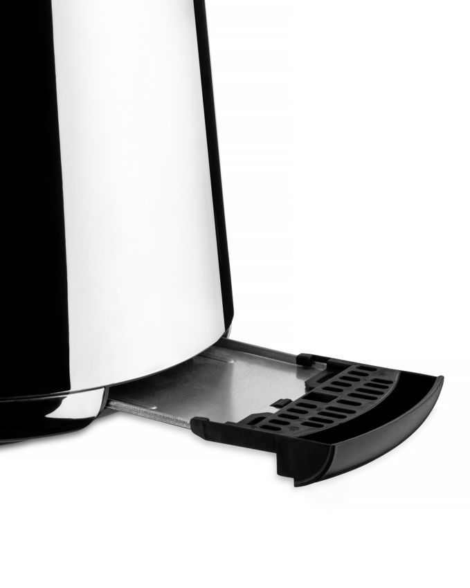 Tostador Alessi Toru Negro en Acero Inoxidable y Resina Termoplástica