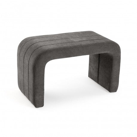 Versa Banco Acolchado Gris Oscuro