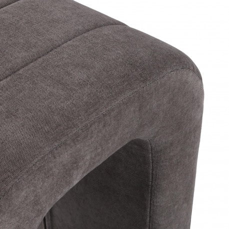 Versa Banco Acolchado Gris Oscuro