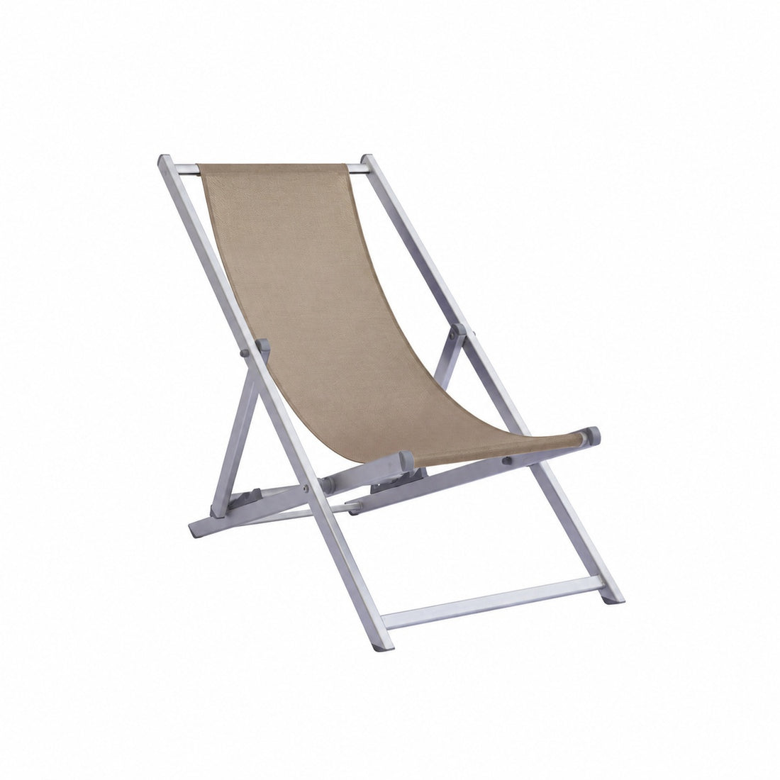 Moia Greenwood Tumbona Playa Aluminio Textilene Tortora Ajustable