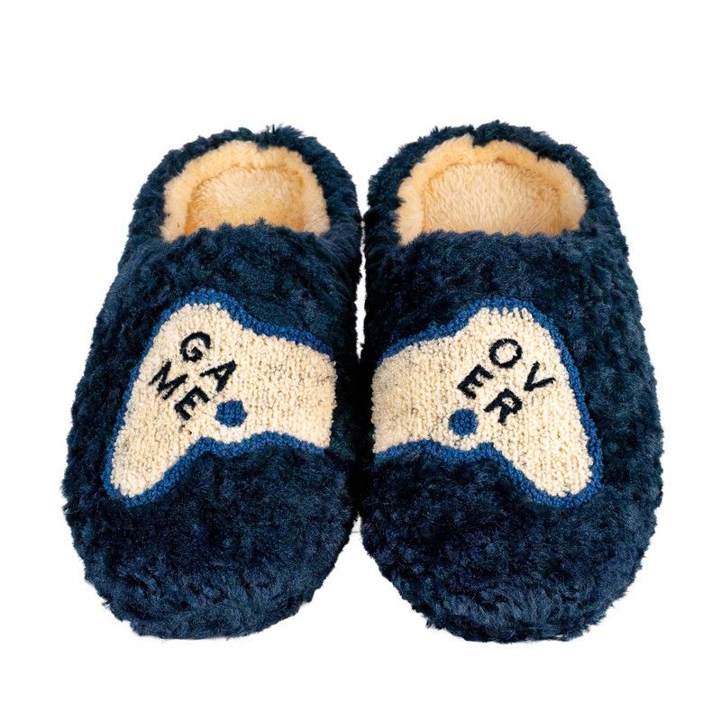 WD LifeStyle Pantofole di Natale Game Over Taglia L/XL – Idea Regalo Natalizia