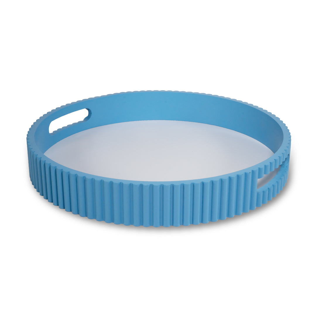 WD LifeStyle Vassoio Azzurro in MDF Ø30 cm – Vassoio Decorativo per Casa e Tavola