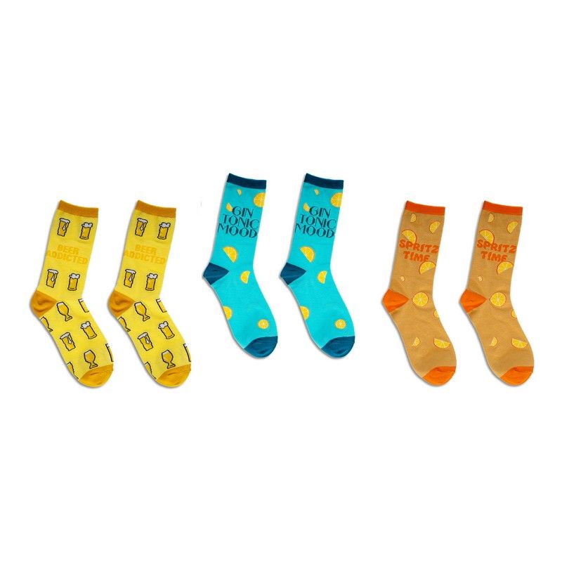 Calcetines WD LifeStyle Tema Drinks Talla Única – Idea de Regalo Navideño Original